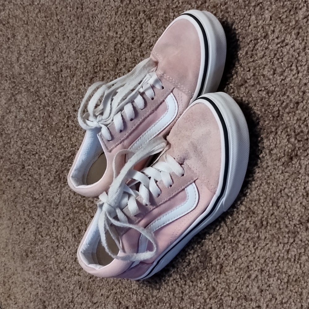 Vans Kids Light Pink Sneakers